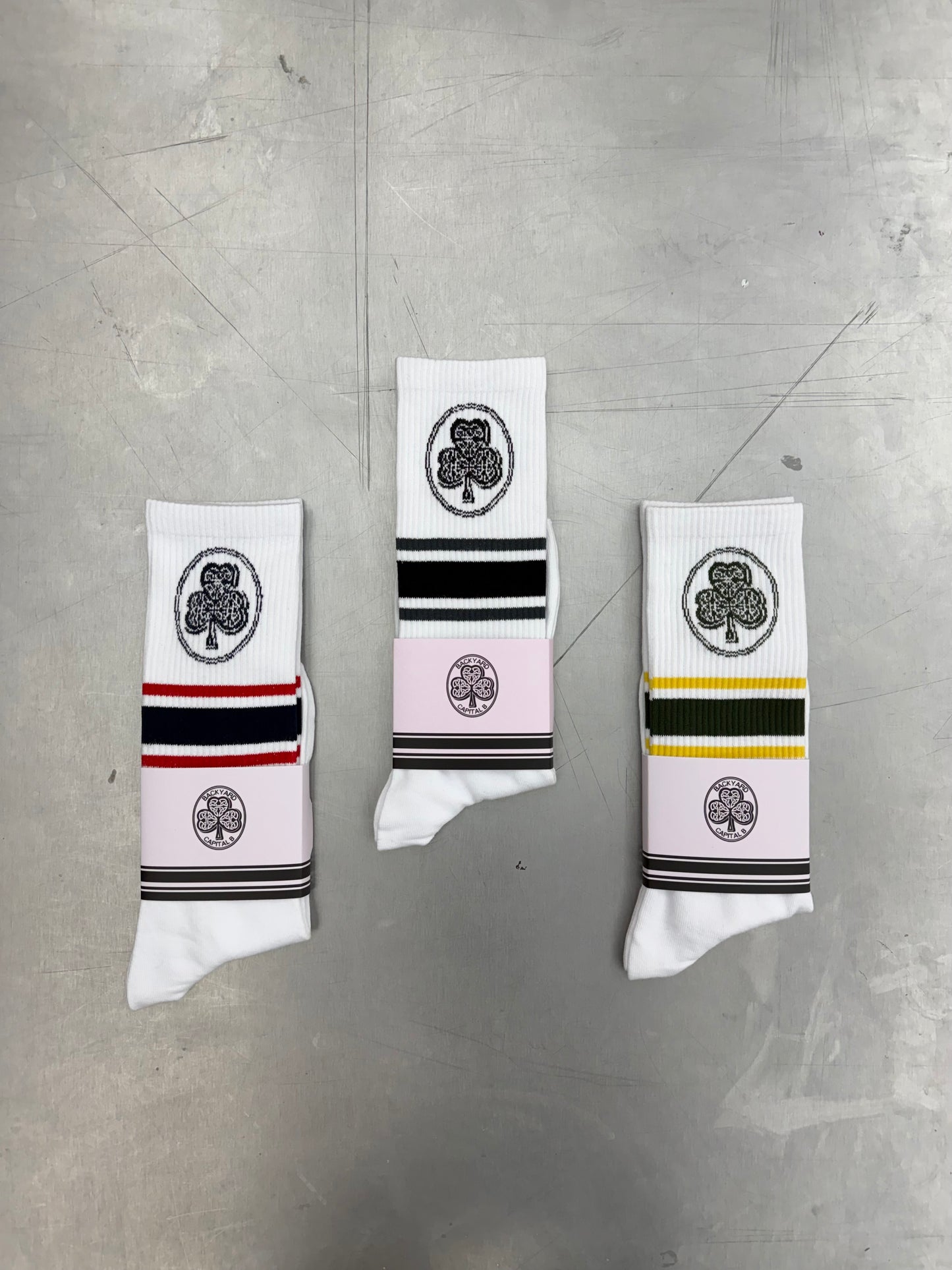 Capital B "Clover Socks" (Blue)