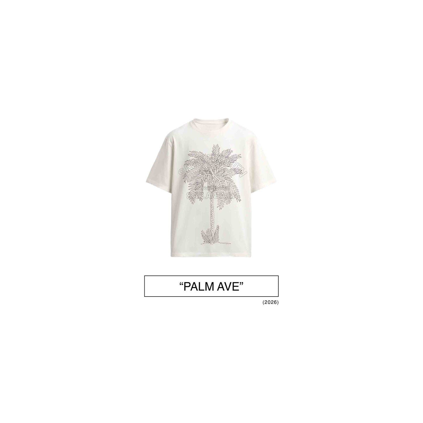 "PALM AVE" TEE