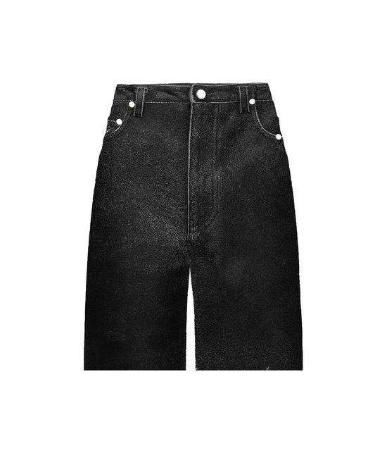 "RAPHAEL OF FRANCE" LEATHER SHORTS