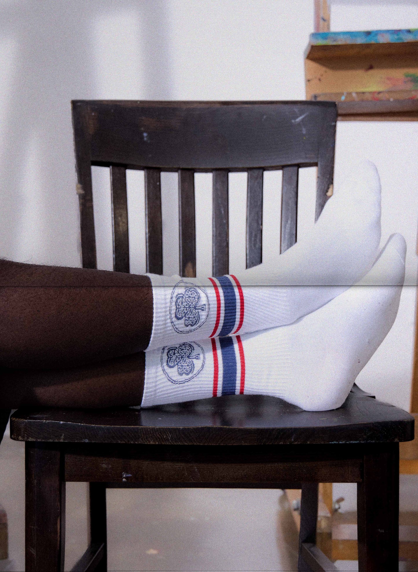 Capital B "Clover Socks" (Blue)