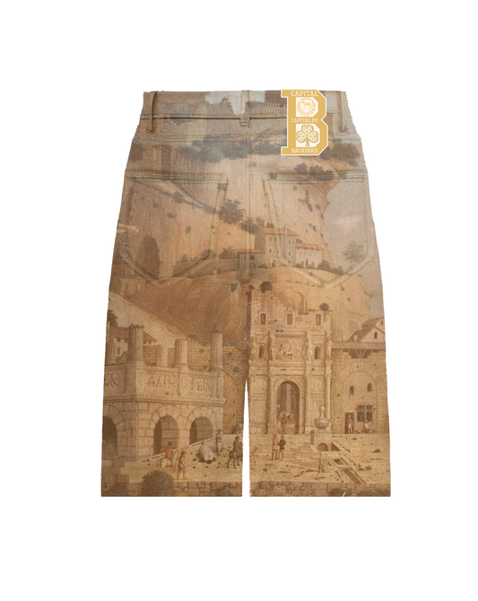 "PRAYER IN ST.MARTIN" LEATHER SHORTS