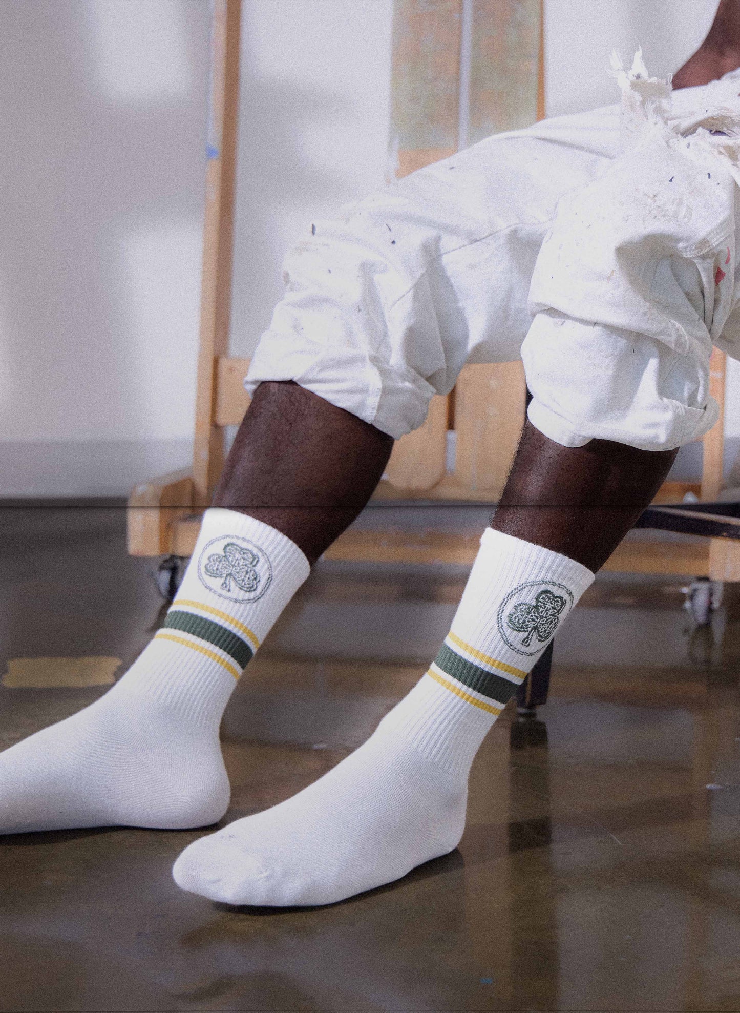 Capital B "Clover Socks" (Green)