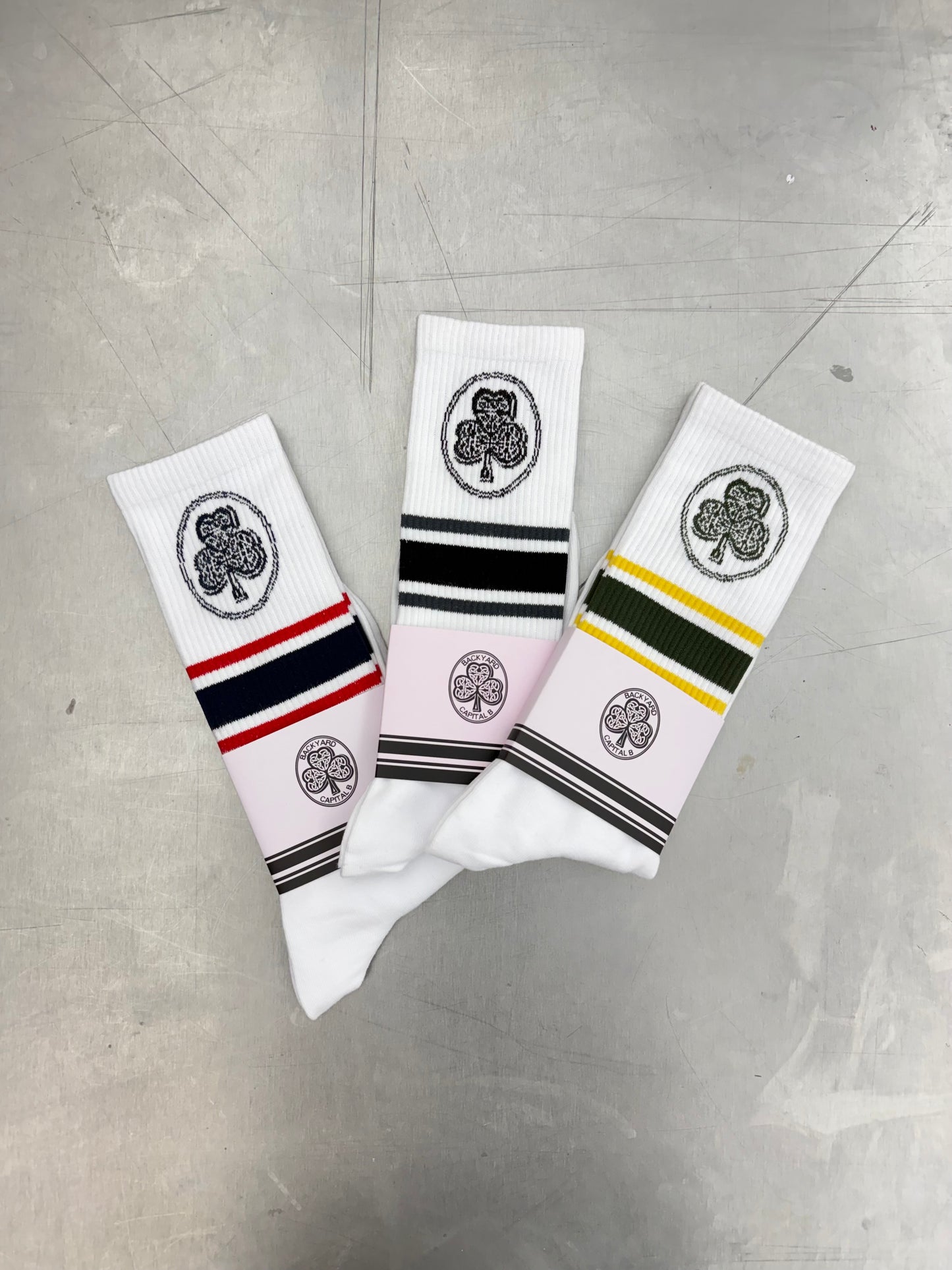 Capital B "Clover Socks" (Green)