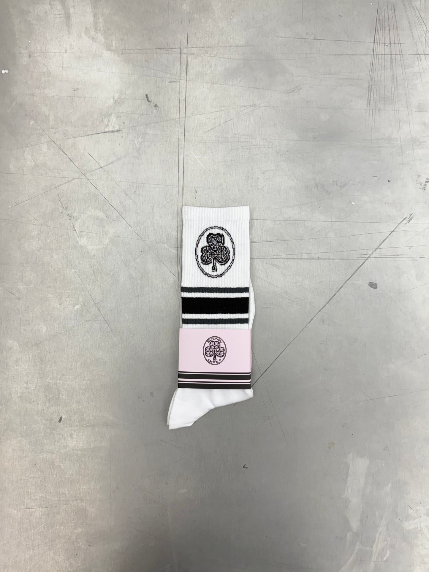 Capital B "Clover Socks" (Balck)